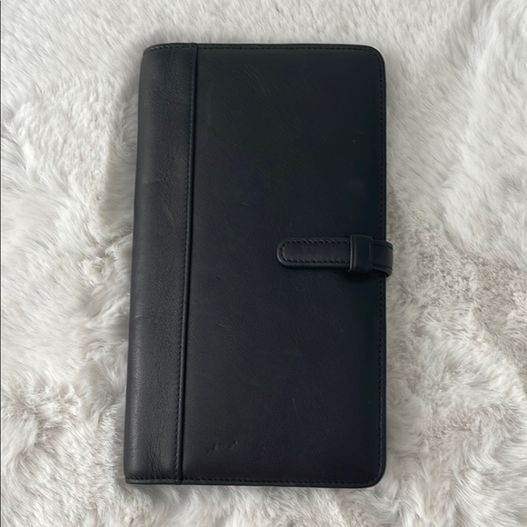 Coach Black Leather travel wallet - Picture 1 of 12